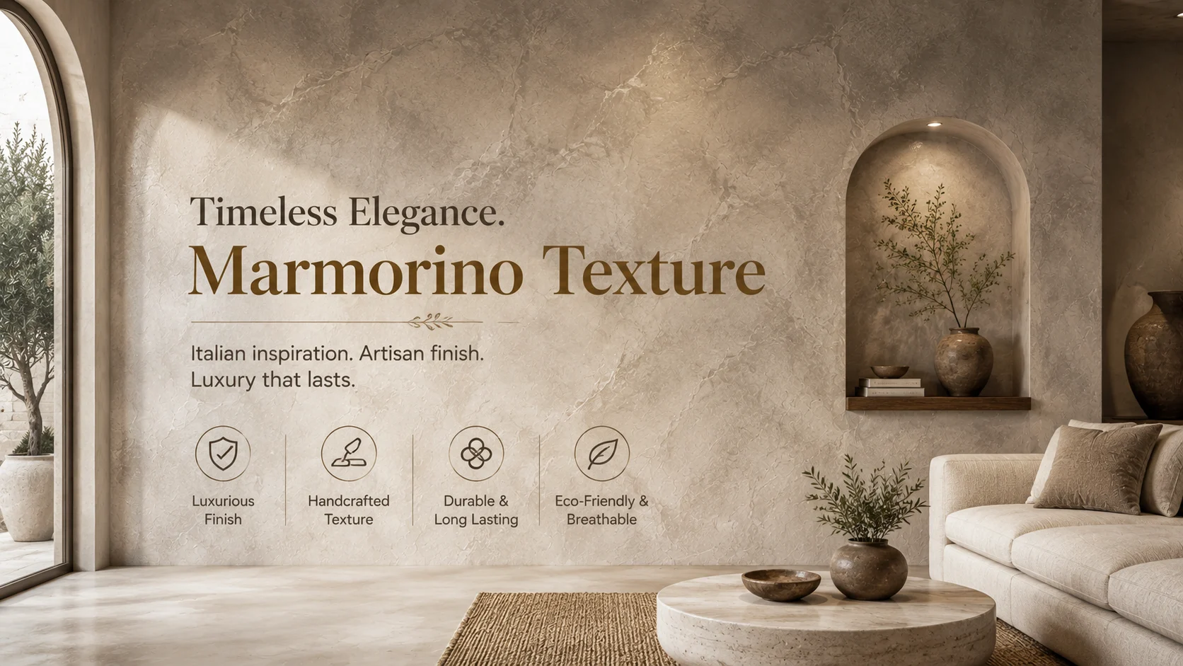 Marmorino Texture Banner